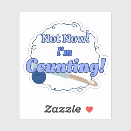 Funny Crochet Sticker (Vel)