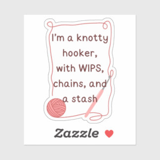 Funny Crochet Sticker