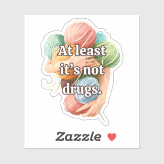 Funny Crochet Sticker