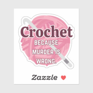 Funny Crochet Sticker