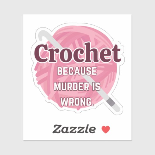Funny Crochet Sticker (Vel)
