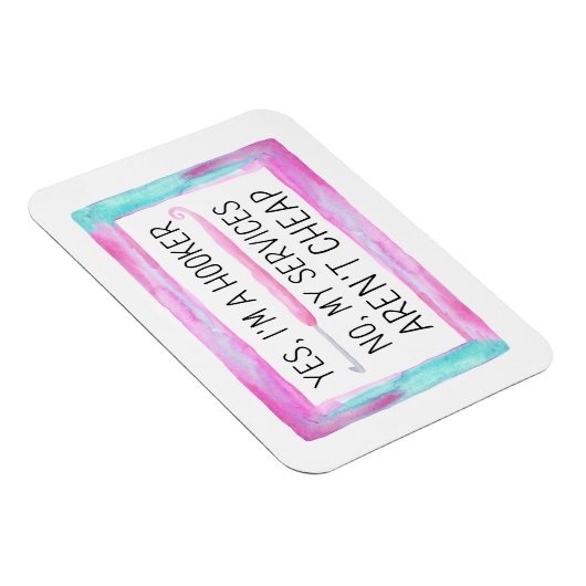 Funny Crochet Waterverf Magneet (Rechterzijde)