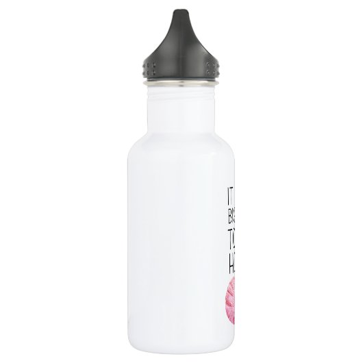 Funny Crochet Yarn Joke Waterfles (Links)