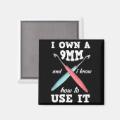 Funny Crocheting Crochet Magneet (Voorkant / Achterkant)