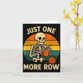 Funny Crocheting More Crochet Just Skeleton Lover  Kaart (Gele Bloem)