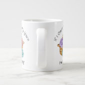 Funny Crocheting Personalized Giant Coffee Mok (Achterkant)