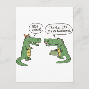 Funny Crocodile Briefkaart