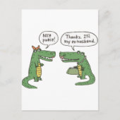 Funny Crocodile Briefkaart (Voorkant)