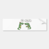 Funny Crocodile Bumpersticker (Voorkant)