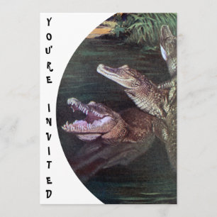 Funny Crocodiles Uitnodigingen