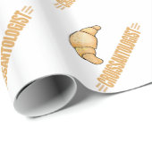 Funny Croissant Cadeaupapier (Rol Hoek)