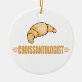 Funny Croissant Keramisch Ornament (Voorkant)