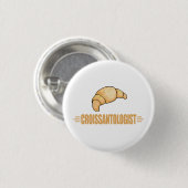 Funny Croissant Ronde Button 3,2 Cm (Voorkant /achterkant)