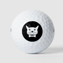 Funny cross-ayed Male Cat, Cool Golfballen