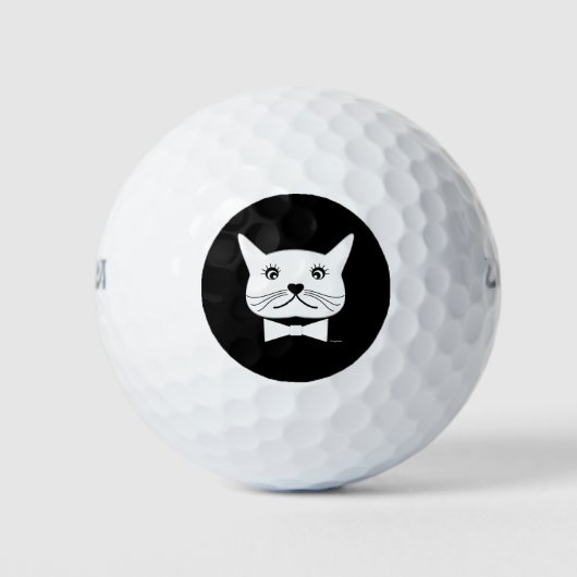 Funny cross-ayed Male Cat, Cool Golfballen (Voorkant)