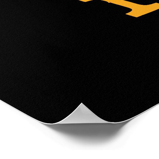 Funny Cross Cat zegt nee Poster (Hoek)