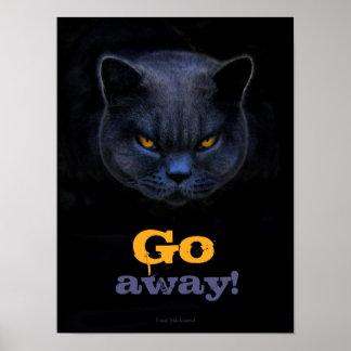 Funny Cross Cat zegt: Poster