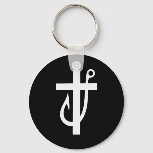 Funny Cross Christian - Jesus Made Me A Fisherman Sleutelhanger (Voorkant)