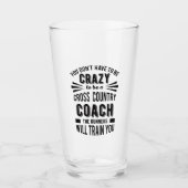 Funny Cross Country Coach Crazy Glas (Voorkant)