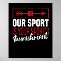 Funny Cross Country Onze sport is de straf voor