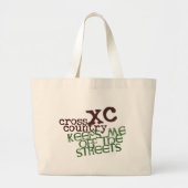 Funny Cross Runcountry © houdt me van straat. Grote Tote Bag (Voorkant)