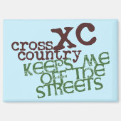 Funny Cross Runcountry © houdt me van straat. Magneet (Voorkant)