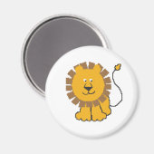 Funny cross-stitch cartoon Lion Magneet (Voorkant / Achterkant)