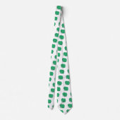 Funny cross-stitch groene olifant stropdas (Achterkant)