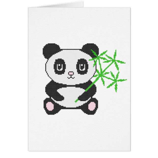 Funny cross-stitch panda (Voorkant)