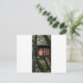 Funny Crosswalk zegt FU Briefkaart (Staand voorkant)