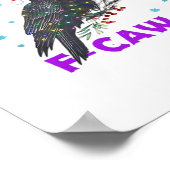 Funny Crow Christmas Classic Vintage Style Poster (Hoek)