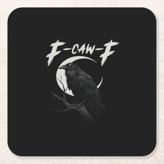 Funny Crow Essential Creative Casual Kartonnen Onderzetters (Voorkant)