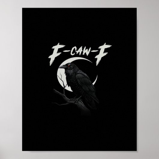 Funny Crow Essential Creative Casual Poster (Voorkant)
