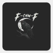 Funny Crow Essential Creative Casual Vierkante Sticker (Voorkant)