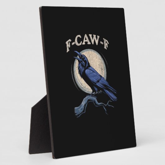 Funny Crow F-Caw-F Crow Lover Creative Casual Fotoplaat (Zijkant)