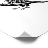 Funny Crow F-Caw-F Essential Minimal Clean Poster (Hoek)