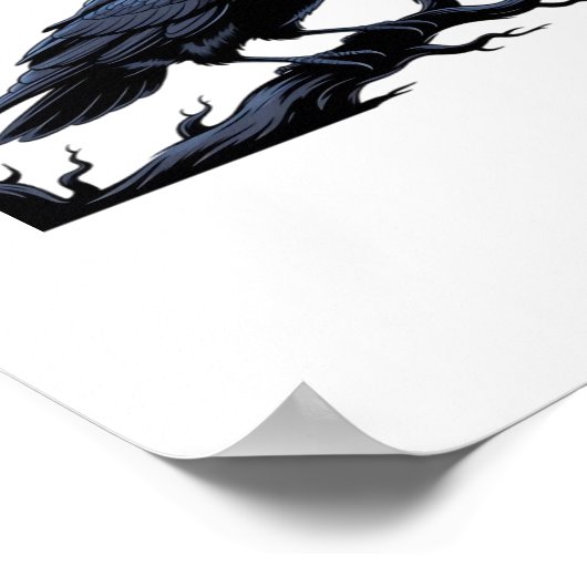 Funny Crow F-Caw-F Raven Classic Cool Unique Poster (Hoek)