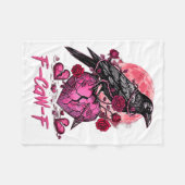 Funny Crow F-caw-f Valentines Day Black Bird Fcawf Fleece Deken (Voorkant (Horizontaal))
