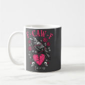 Funny Crow F-caw-f Valentines Day Black Bird Fcawf Koffiemok (Links)