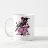 Funny Crow F-caw-f Valentines Day Black Bird Fcawf Koffiemok (Links)