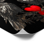 Funny Crow F-caw-f Valentines Day Black Bird Fcawf Poster (Hoek)