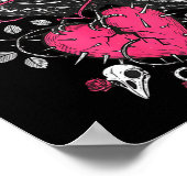 Funny Crow F-caw-f Valentines Day Black Bird Fcawf Poster (Hoek)