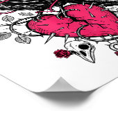 Funny Crow F-caw-f Valentines Day Black Bird Fcawf Poster (Hoek)