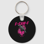 Funny Crow F-caw-f Valentines Day Black Bird Fcawf Sleutelhanger (Voorkant)