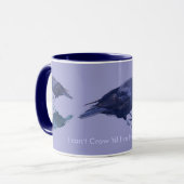 Funny Crow Fans Corvidae Raven Design Mok (Voorkant links)