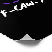 Funny Crow Logo F-Caw-F – Caws For Attention! Clas Poster (Hoek)
