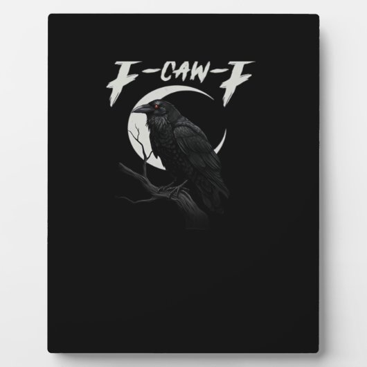 Funny Crow Retro Classic Style Fotoplaat (Voorkant)