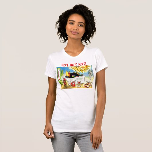 Funny Crow Summer Vacation T-shirt (Voorkant volledig)