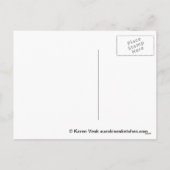 Funny Crow Winter Kerstverlichting briefkaart (Achterkant)