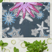 Funny Crown-of-Thorns Starfish with a smirk Theedoek (Gevouwen)